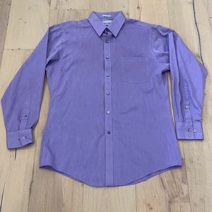 Van Heusen Lavender Long Sleeve Button Down 15.5